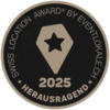 Schweizer Location Award 2025 Auszeichnung herausragend von Eventlokale.ch