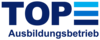 Logo mit Schriftzug TOP Ausbildungsbetrieb in Blau